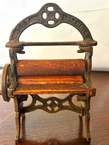 Antique cast iron toy mangle - antique,