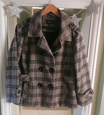 NEW Debenhams 60% Wool Check