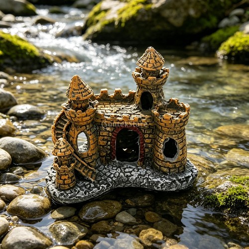 Aquarium castle large - aquarium,