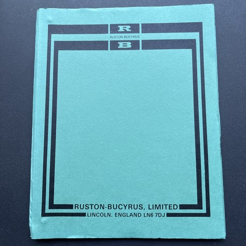 Vintage ruston bucyrus rb - vintage,