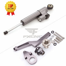 Grey Steering Damper Stabilizer Bracket Kit For Ninja600 ZX636 ZX6R 2009-2024 23