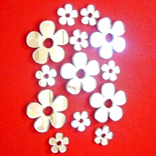 Decorative mini daisy mirrors - mini,