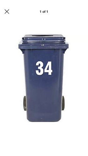 Wheelie bin numbers house - bin,