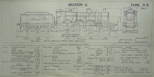 Railway technical drawing - technical, lner