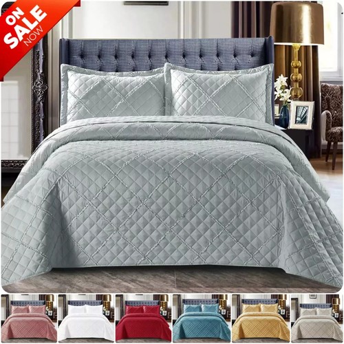 Piece quilted bedspread bed - piece,