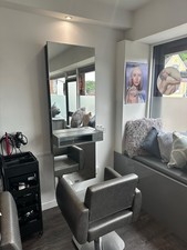 REM Rimini Styling Unit - Salon Mirror: With Double Chrome Socket Built In