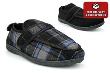 Mens Extra Wide Slippers Mens