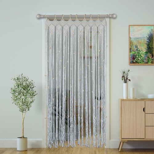 Macrame curtain boho doorway - macrame,