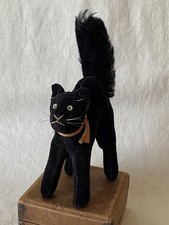 Steiff Black Tom Cat - 1950s -