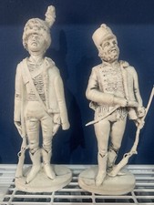 vintage plastic french napoleonic figure bundle x 2 Soldiers Army 8'' Tall 