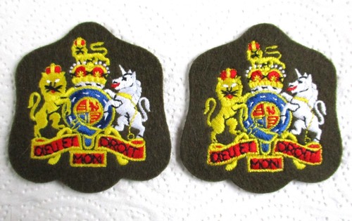 Pair british army warrant - pair,