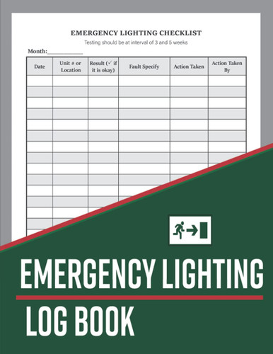 Emergency lighting log book - emergency,