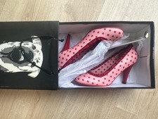 Irregular Choice Ladies frilly pink and red polka dot high court shoe UK 5 (38)