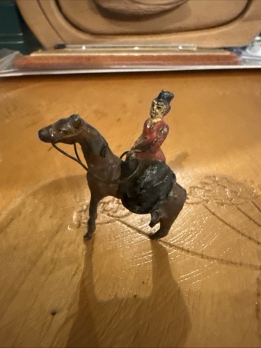 Antique painted lead horse - painted, &