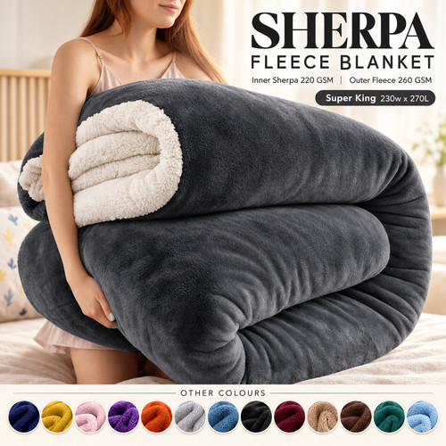 Sherpa throw soft plush - sherpa,