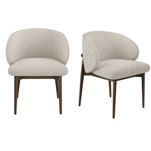Set walnut and beige - of,