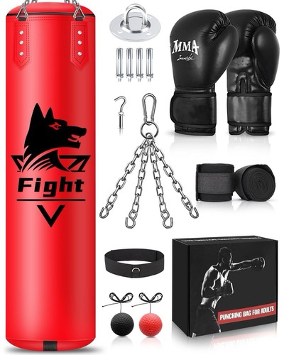 Heavy punch bag hanging - punch, set