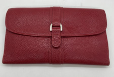 Longchamp Red Pebbled Leather