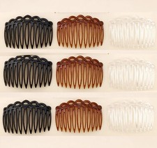 NEW 2 and 4 Pack Plain Side Hair Combs Slides Grips Hair Accessories, Hair do UK