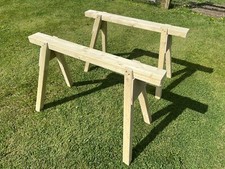 Heavy Duty Carpenters stools / saw horses X2 Pair