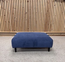 Dfs Chico Banquette Footstool, Blue, Fabric RRP £249