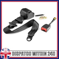 3 Point Safety Seat belt Adjustable For Volkswagen Tiguan 2017-2023 3.6 M Black