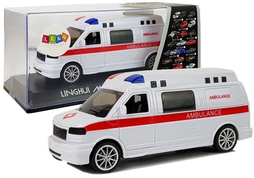 Ambulance bus model - bus, white
