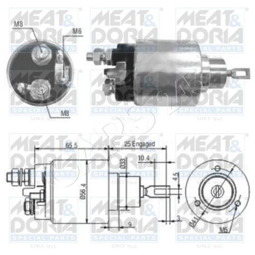 Starter solenoid switch for - starter,