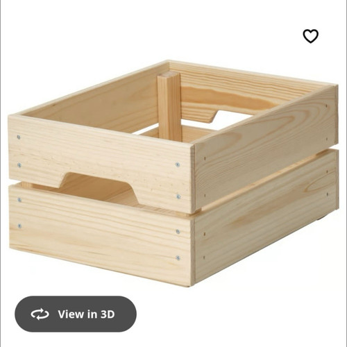 Ikea knagglig wooden crate - ikea,