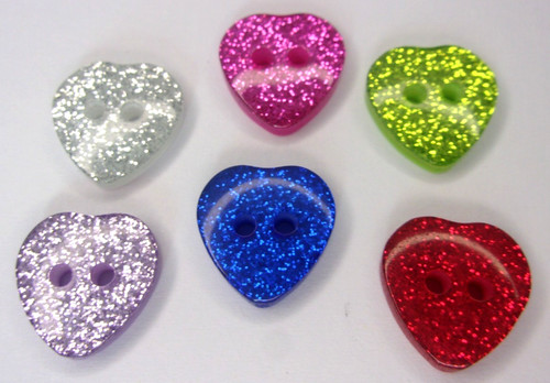Pack glitter heart shape - heart,