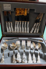 Vintage 42pc Cutlery Set EPNS