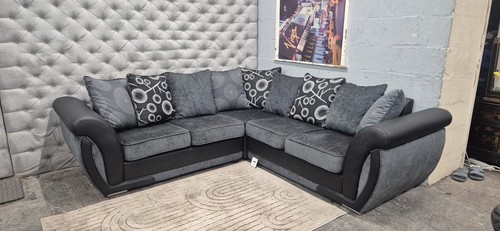 Grey dfs corner - dfs, sofa
