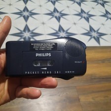 Philips Classic 381 Pocket Memo Mini Cassette Voice Recorder Dictaphone, tested 