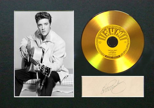 131 elvis presley signed gold - elvis,