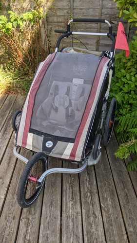 Chariot cx2 double child bike - child,