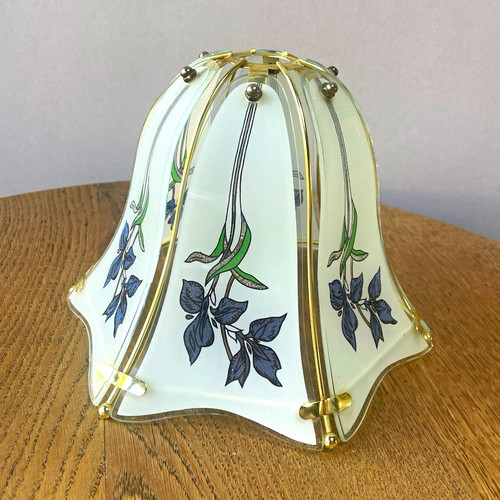 Vintage bell frosted glass - frosted,