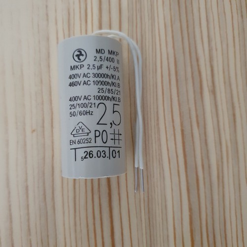 Pack pump capacitors - of,