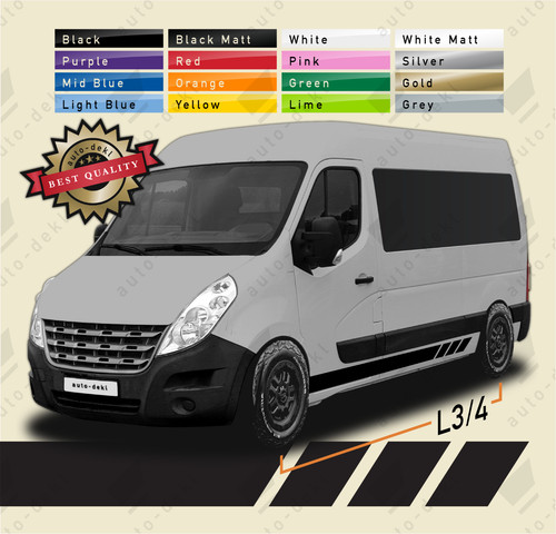 Side stripes stickers - stripes, for