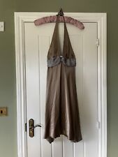 Alice & Trixie Silk Halterneck Evening Dress Size UK 10-12