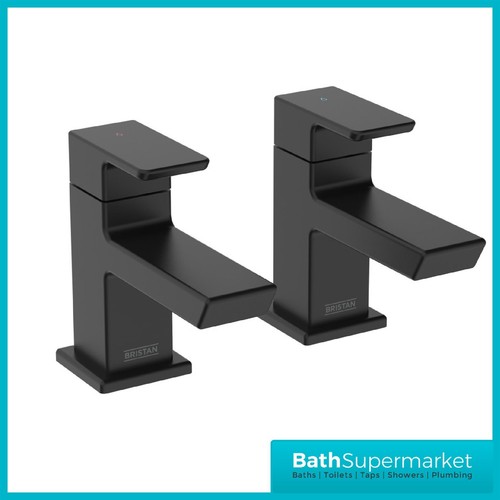 Black hot cold pair bathroom - black,