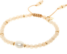 LOLA ROSE BEXLEY BRACELET CREAM QUARTZITE PEARL SEMI PRECIOUS STONE BOXED