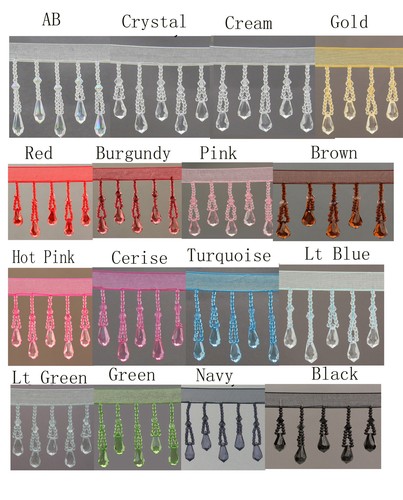 Organza teardrop beaded - organza,
