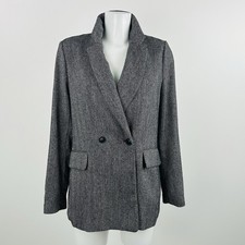H&M Tweed Blazer Jacket UK 12