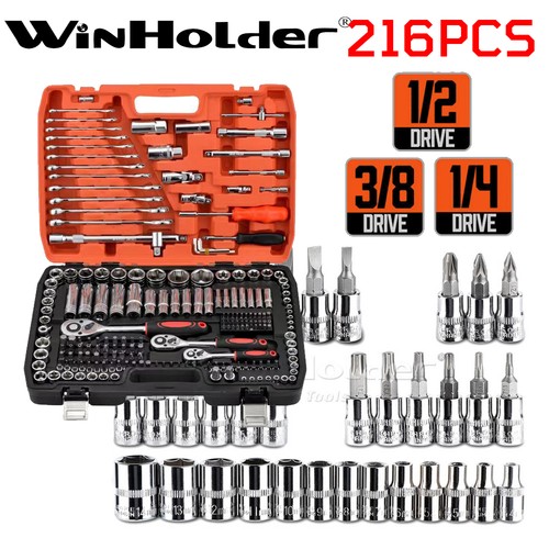 216pcs socket set 1 - set, 3/8