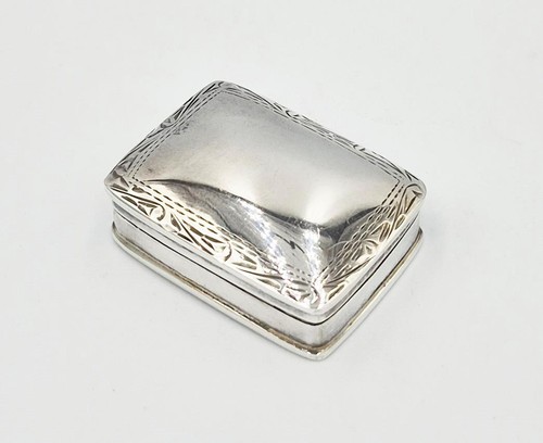 Vintage sterling silver pill - silver,