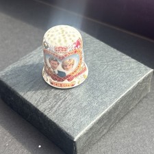 Charles and Diana Commemorative Bone China Thimble