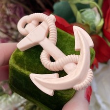 Vintage Pastel Pink Anchor