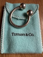 Tiffany & Co. Horseshoe Shape Screwball Key Ring In Sterling Silver