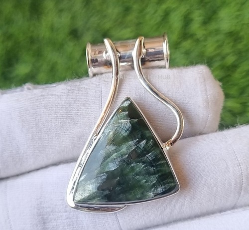 Seraphinite trio gemstone 925 - seraphinite,
