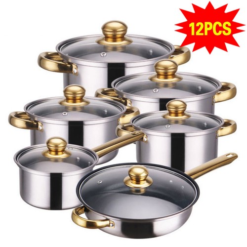 12pc stainless steel casserole - 12pc,